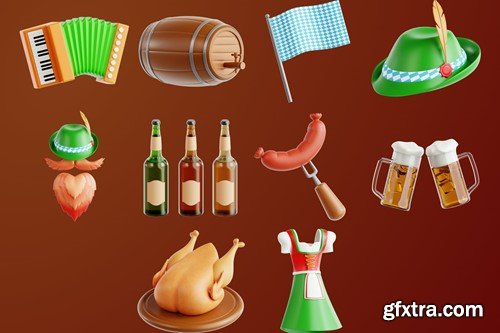 Oktoberfest Vol 1 - 3D Icon Set 4FLP7Q2