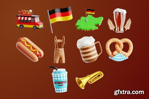 Oktoberfest V.2 - 3D Icon Set V3KXEAE