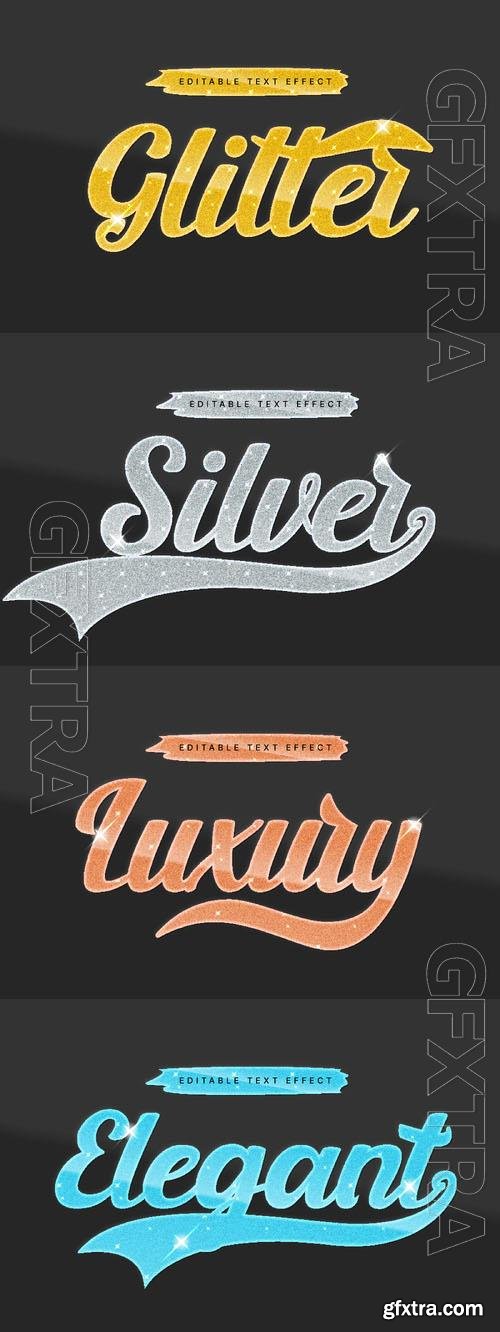 Vector 3d text editable, text effect font vol 17