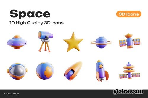 Space 3D Icons 9PR9NTA