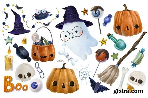 Halloween clipart 47PD66M