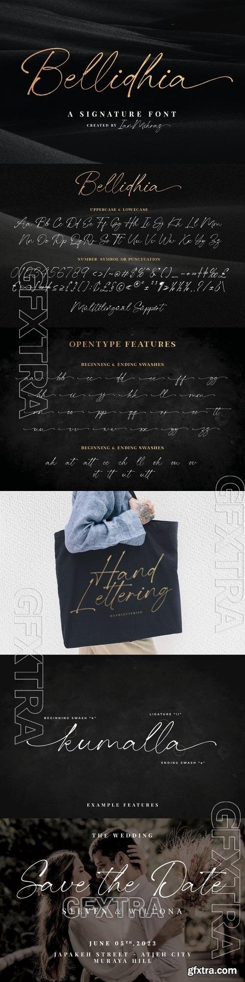 Bellidhia - Handwriting Font A5UMQSY