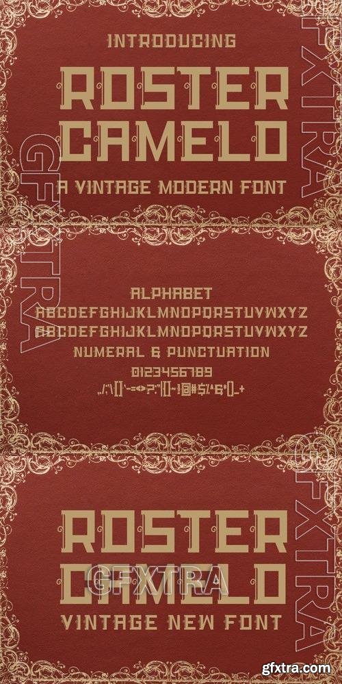 Roster Camelo - Vintage Font EC3ACWB