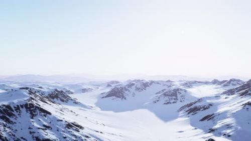 Videohive - A Stunning Snowcovered Mountain Range in the Distance - 48097184 - 48097184