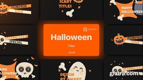 Videohive Halloween Titles Vol. 08 48369834