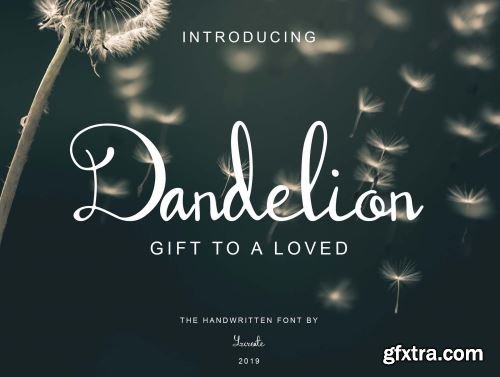 Dandelion Script Font Ui8.net