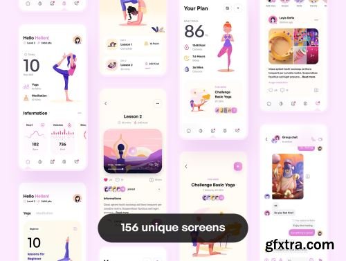 Maga - Yoga & Meditation UI Kit Ui8.net