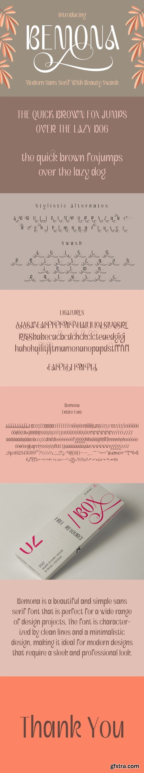 Bemona - Beautiful Simple Sans Serif