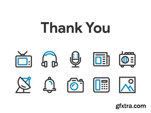 Media and Communication Icon Set Ui8.net