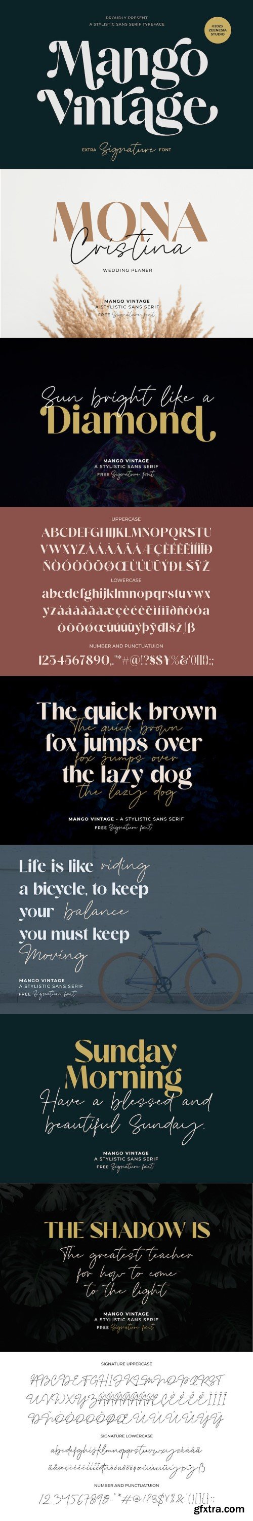 Mango Vintage font