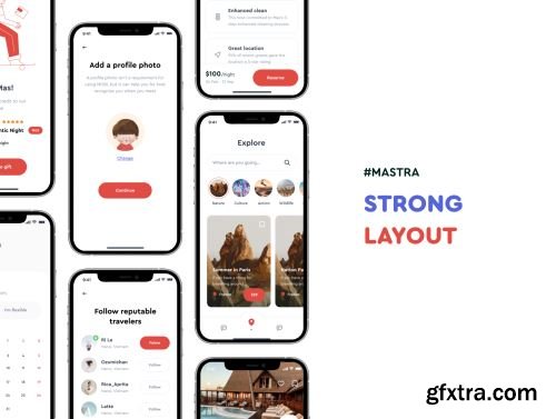 Mastra - Travel Booking App & Website Ui8.net