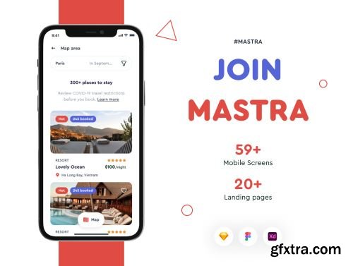 Mastra - Travel Booking App & Website Ui8.net