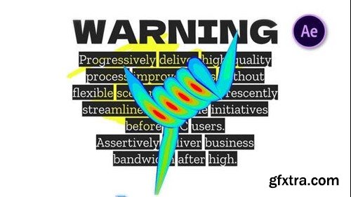 Videohive Warning Glitch Logo Reveal 48365408