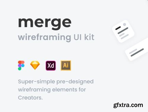 Merge Wireframing UI Kit Ui8.net