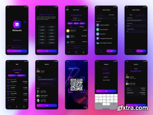Metacoin - Crypto Wallet App UI Kit Ui8.net