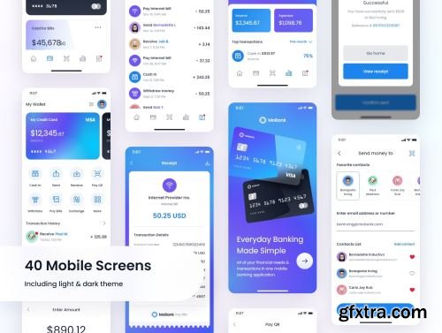 MoBank - Banking App UI Kit Ui8.net