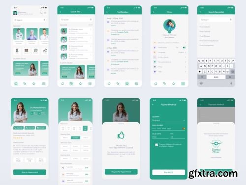 Dentist Doctor Consultant Mobile App Ui8.net