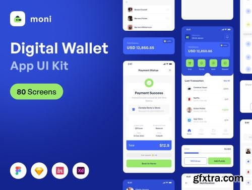 Moni - Digital Wallet Apps UI KIT Ui8.net