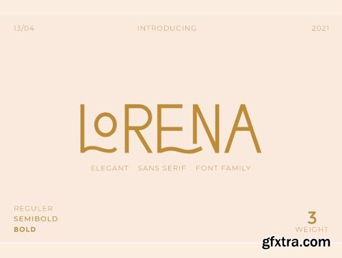 Lorena Typeface Ui8.net