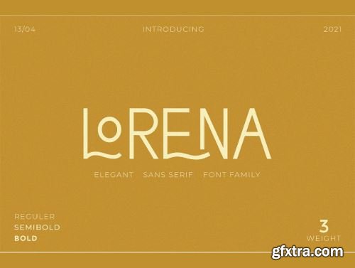 Lorena Typeface Ui8.net