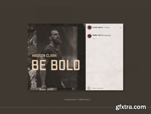 Madson - Masculine modern typeface Ui8.net