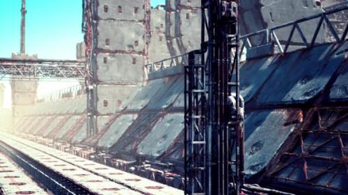 Videohive - Old Gas Terminal and Gas Liquefaction Equipment - 48099306 - 48099306