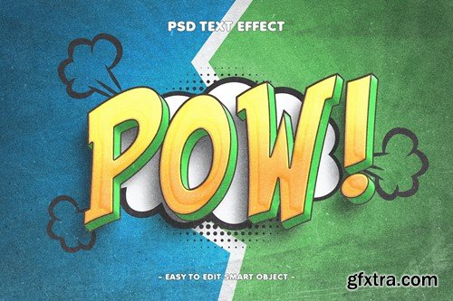 Comic Book Style 3D Text Effect 9HUZGEQ