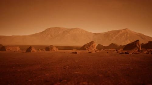 Videohive - Fantastic Martian Landscape in Rusty Orange Shades - 48099541 - 48099541