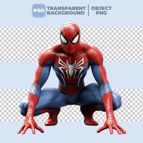 Premium PSD | Psd 3d halloween superhero spiderman Premium PSD