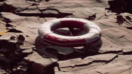 Videohive - Very Old Abandoned Grungy Lifebuoy - 48099587 - 48099587