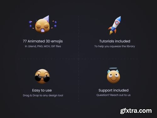 EMOJIZ - Animated 3D emojis Ui8.net