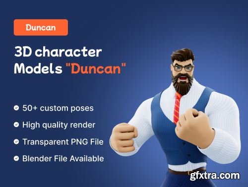 Duncan - 3D Character Models Ui8.net