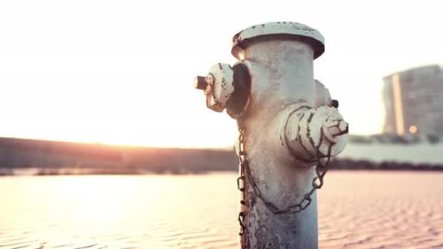 Videohive - Old Hydrant on a Seaside Promenade - 48099631 - 48099631