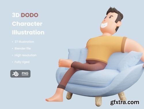 DODO 3D Illustration Ui8.net