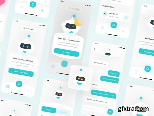 Dizy - Bot Messaging App UI Kit Ui8.net