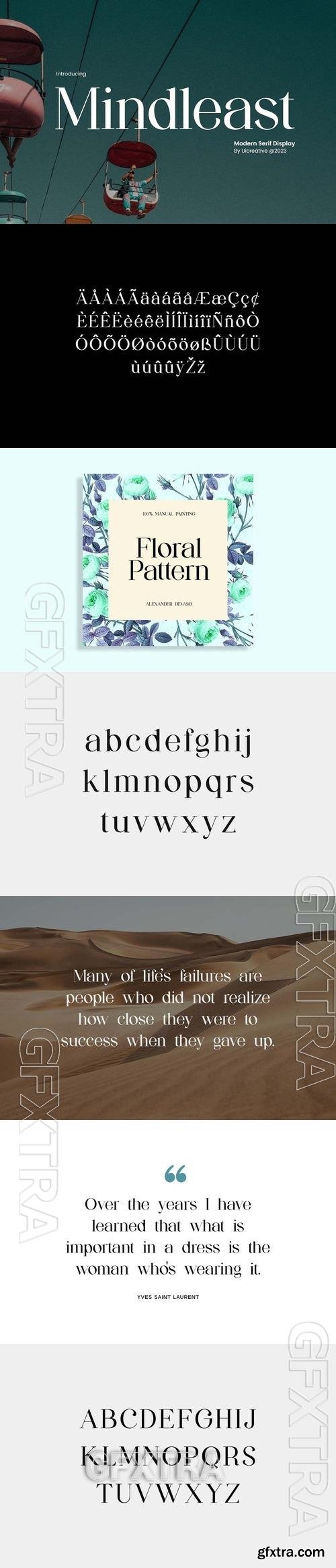 Mindleast Modern Serif Display Font 2DPNVNQ