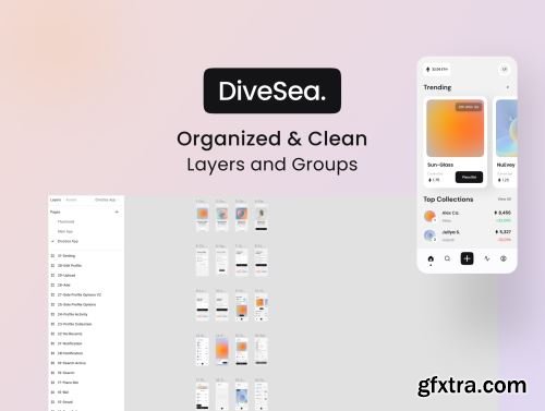 DiveSea - NFT Market App UI KIT Ui8.net