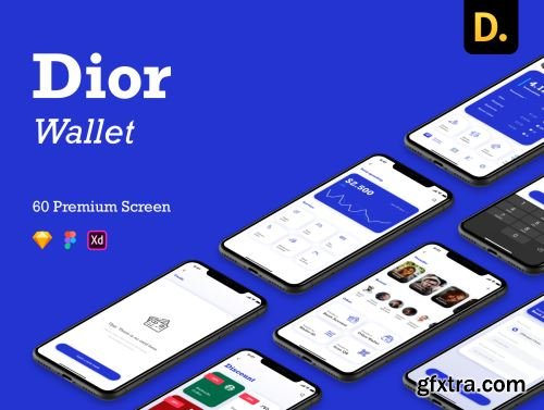 Dior - Wallet app UI Kit Ui8.net