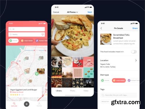 Dietpin - Share and Find Best Dishes Ui8.net