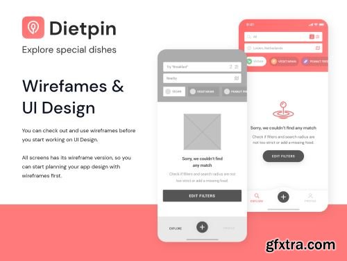 Dietpin - Share and Find Best Dishes Ui8.net