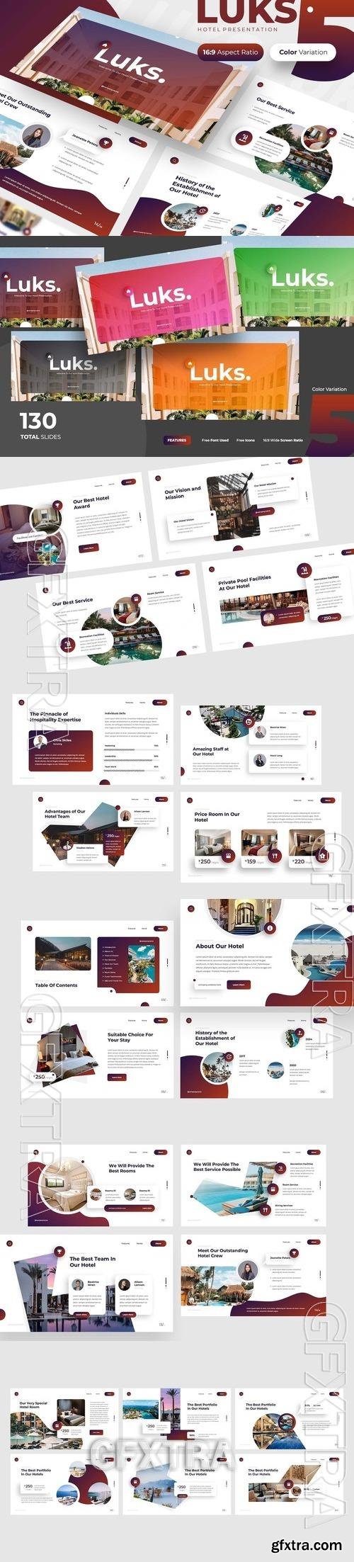 Luks - Hotel PowerPoint Template LADF8BJ