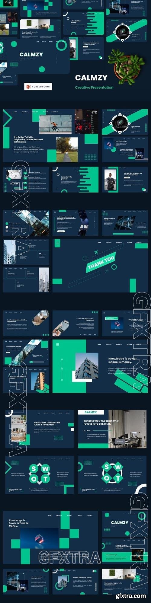 Calmzy - Creative Powerpoint Template VTZ6FLC