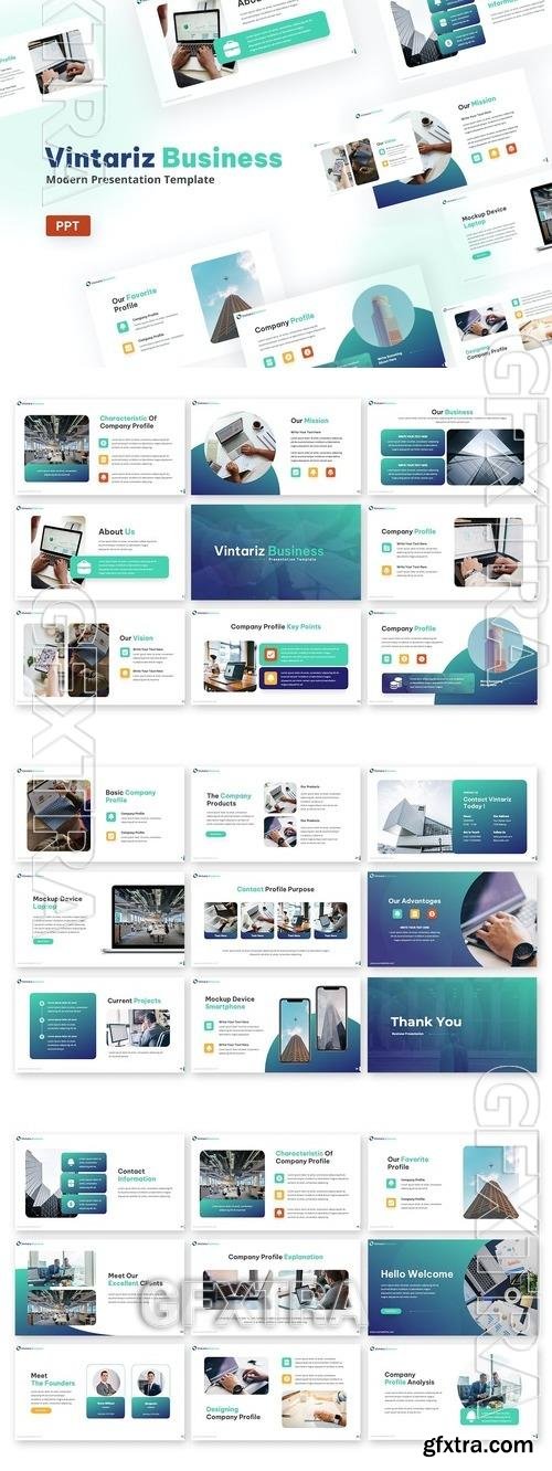 Vintariz Business Powerpoint Template ETA2N9W