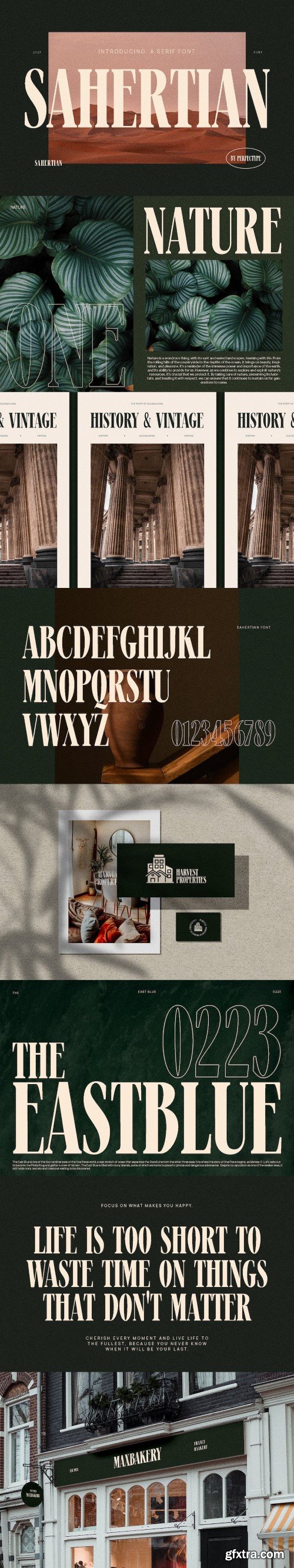 Sahertian Modern Serif Font Typeface