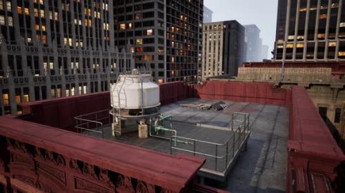 Videohive - New York Water Tower Tank Detail - 48100155 - 48100155