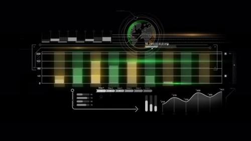 Videohive - A Panel of Stock Charts in Augmented Reality - 48128294 - 48128294