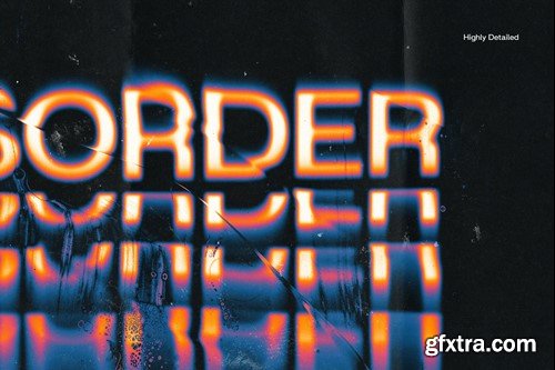 Disorder Text Distortion Effect LZNDRTZ