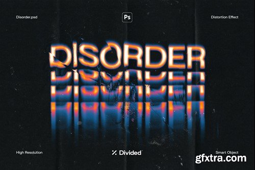 Disorder Text Distortion Effect LZNDRTZ