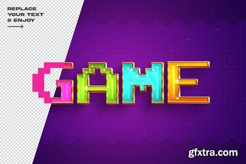 Arcade Game Psd Layer Styles Text Effect 8LAXPW4