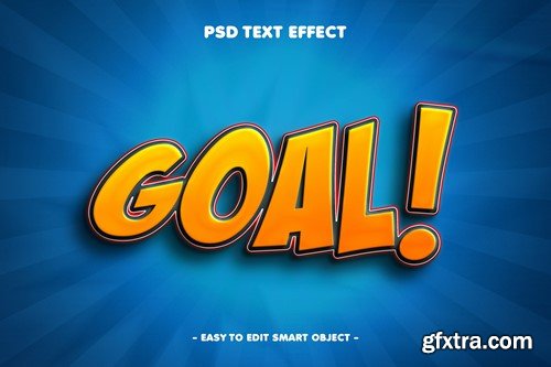 Goal Stylized Psd Layer Styles 3D Text Effect VA9VV3A